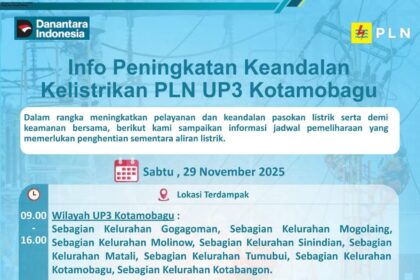 Listrik sejumlah kelurahan terdampak sementara, PLN UP3 Kotamobagu lakukan pemeliharaan jaringan