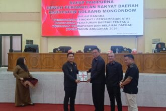 Wabup Dony Lumenta sampaikan gambaran umum Ranperda APBD Bolmong 2026