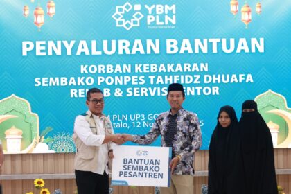 PLN perkuat pendidikan tahfidz dan dhuafa lewat bantuan YBM PLN Gorontalo