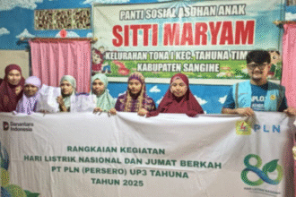 HLN ke-80 PLN Tahuna didoakan anak panti, santunan jadi wujud syukur untuk keandalan listrik kepulauan