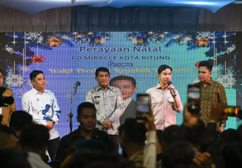 Wapres Gibran pastikan Natal damai di Bitung, apresiasi toleransi di Sulawesi Utara