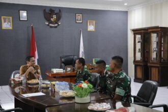 Komandan Yonif TP 868 Bantong Sakti audensi dengan Wali Kota Kotamobagu