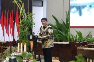 Dekorasi bernuansa kekayaan alam jadi sorotan Yulius dalam perayaan Natal Pemprov Sulut