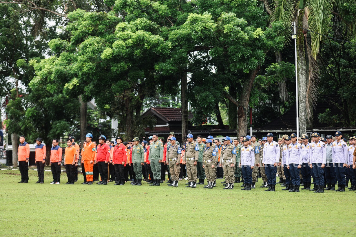 FOTO: Gubernur Sulut pimpin apel siaga bencana antisipasi cuaca ekstrem jelang Nataru