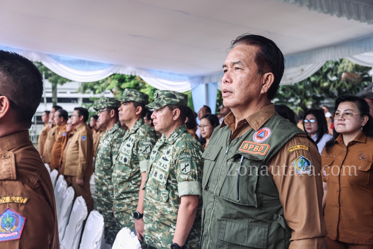 FOTO: Gubernur Sulut pimpin apel siaga bencana antisipasi cuaca ekstrem jelang Nataru