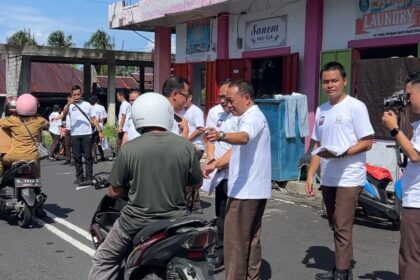 Sasar pengendara, Kejari Sitaro kampanyekan antikorupsi di ruang publik