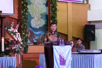 Hadiri Natal Bersama di Tomohon, Victor Mailangkay serukan semangat kasih dan solidaritas