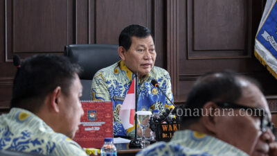 FOTO: Victor Mailangkay pimpin rakor percepatan MBG se-Sulut