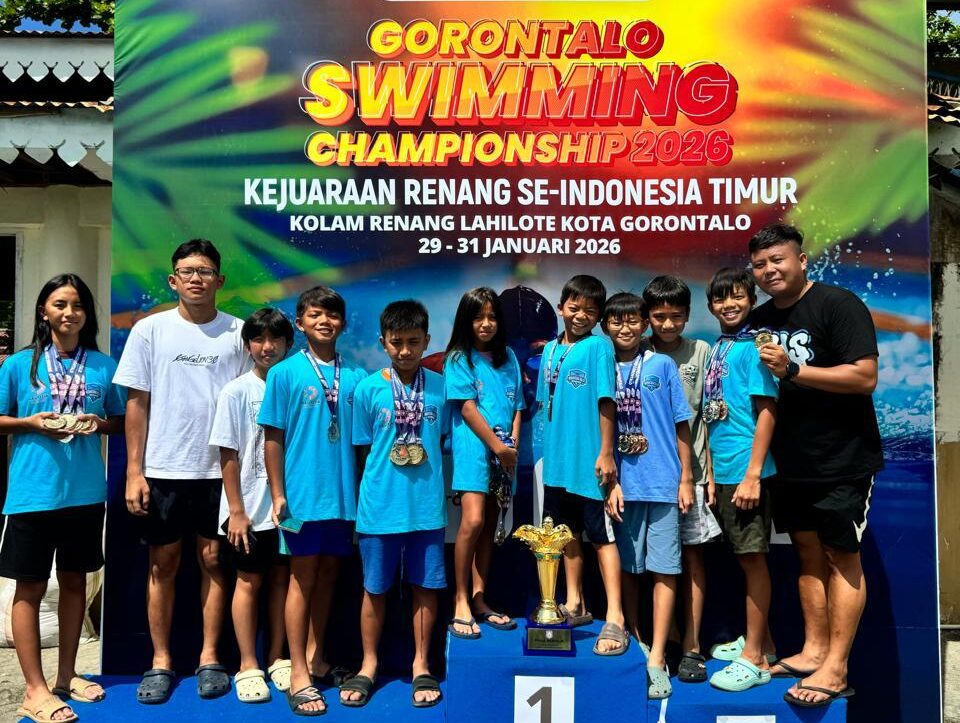 Sabet 62 medali, NSSC Sulut dominasi Gorontalo Swimming Championship 2026