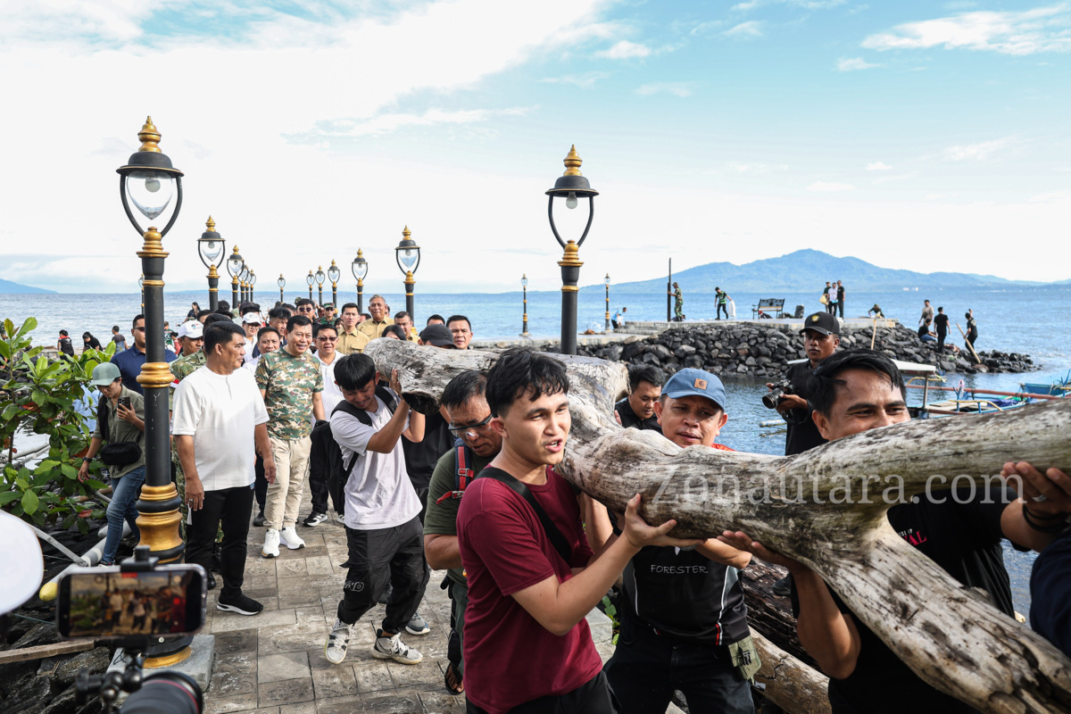 FOTO: Gubernur dan Wagub Sulut pimpin aksi masal gerakan Indonesia Asri di Manado