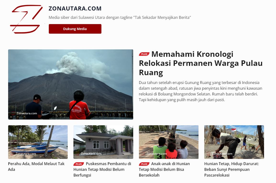 Kronologis dari erupsi Gunung Ruang, mengungsi hingga punya rumah baru di Modisi 8 gunung ruang