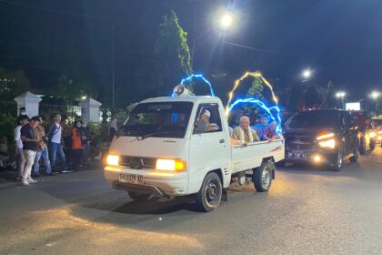 Pawai takbir keliling meriahkan Idulfitri, warga Kotamobagu diajak jaga persaudaraan dan ketertiban