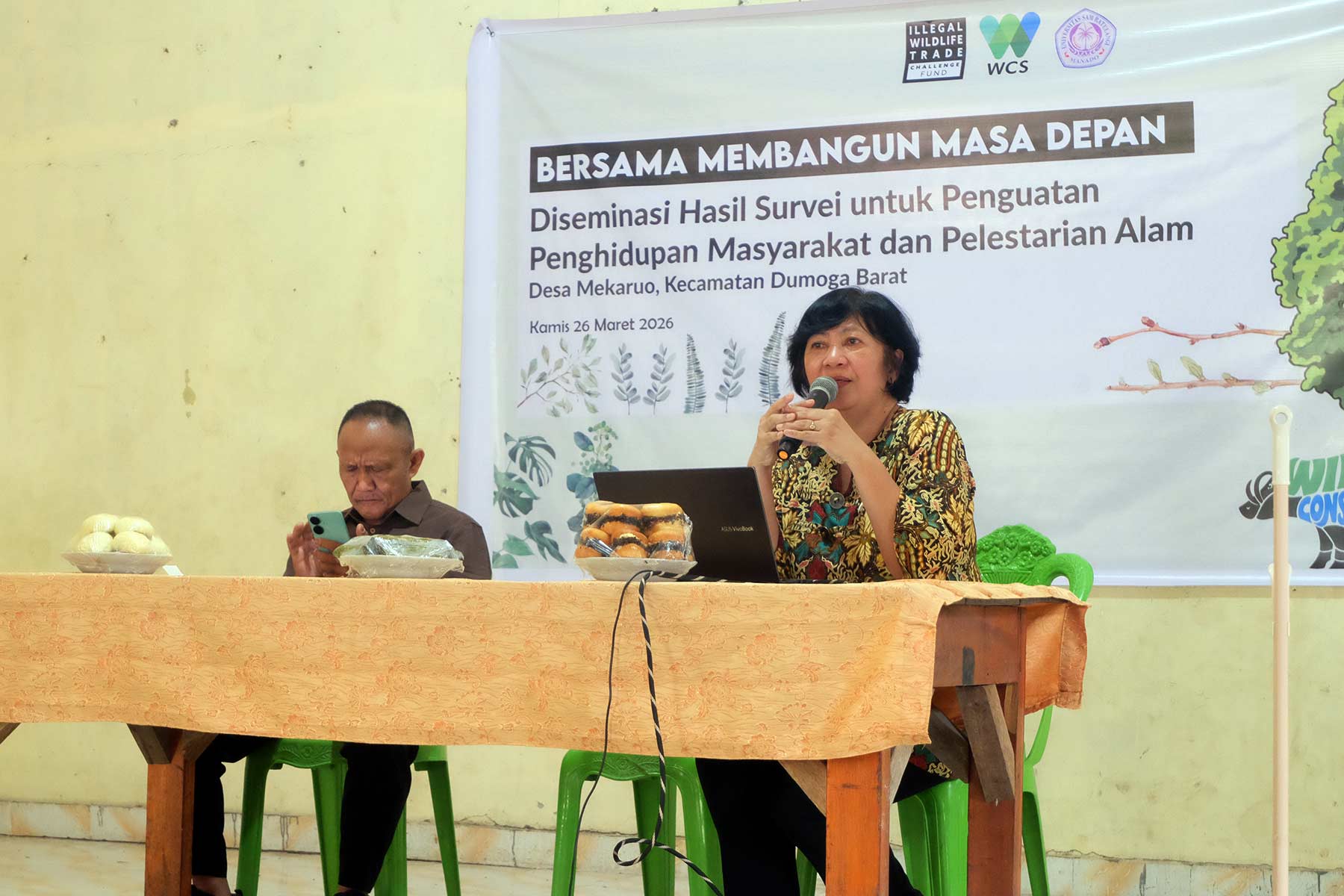 Diseminasi di Lembah Dumoga, paparkan realitas perburuan satwa liar di sekitar kawasan TNBNW 8 satwa liar