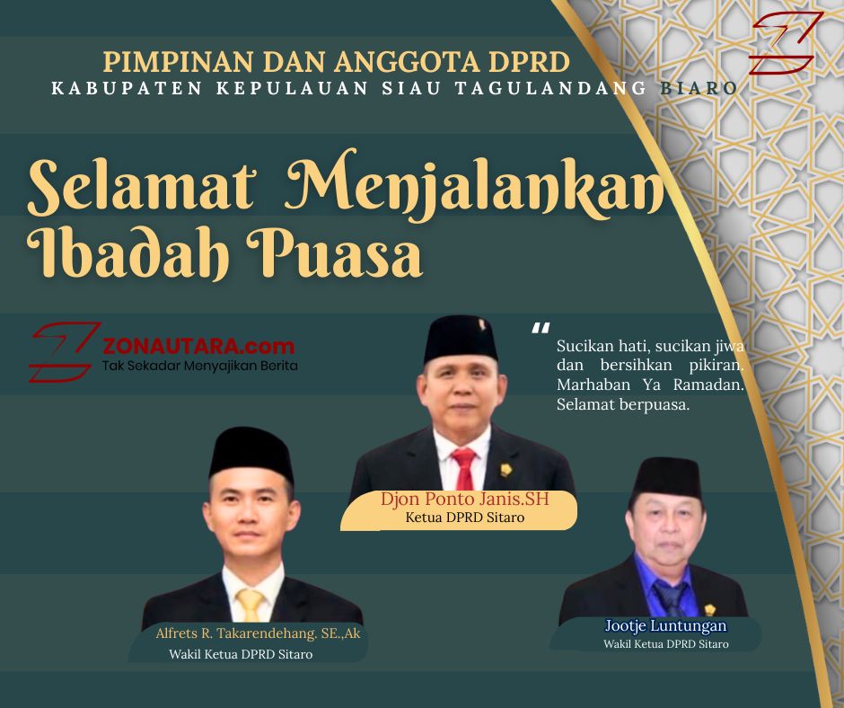 Pimpinan dan Anggota DPRD Sitaro Sampaikan Ucapan Selamat Menjalankan Ibadah Puasa