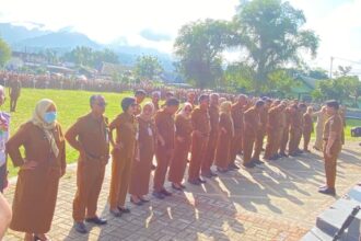 Apel perdana usai Lebaran dan Nyepi, Wali Kota Kotamobagu tekankan disiplin ASN