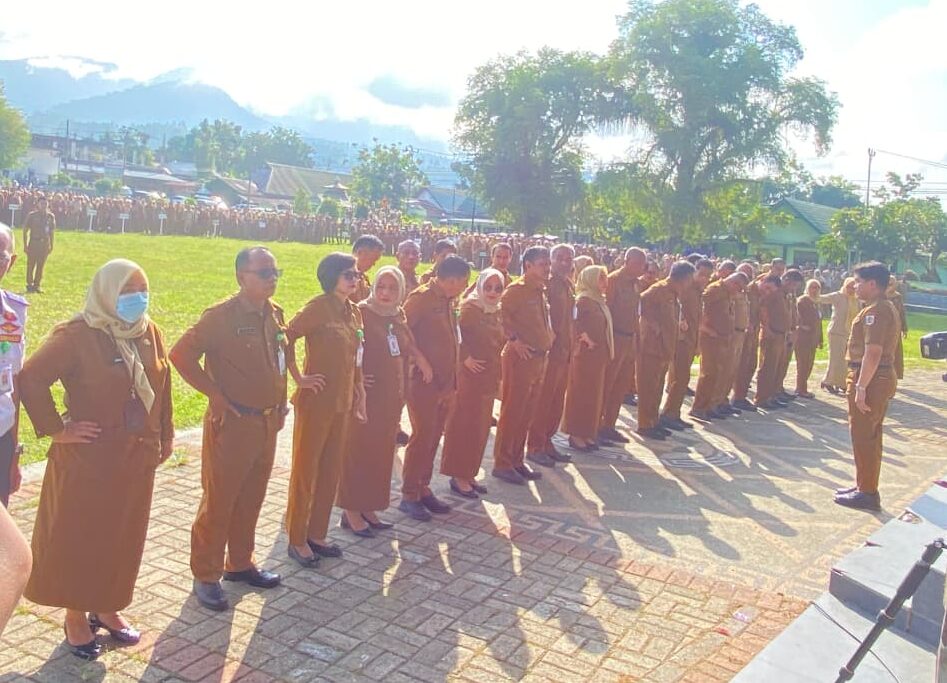 Apel perdana usai Lebaran dan Nyepi, Wali Kota Kotamobagu tekankan disiplin ASN