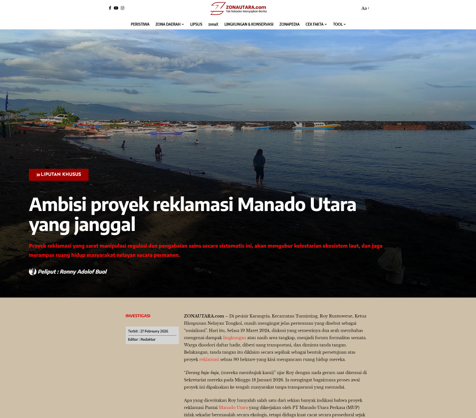 15 Jurnalis Sulawesi terbitkan Laporan Investigasi tentang PSN, tambang, reklamasi hingga ilusi transisi energi