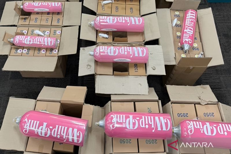 Bareskrim Bongkar Pabrik Gas N2O 'Whip Pink' di Jakarta Utara