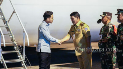 FOTO: Gubernur dan Wagub sambut kedatangan Wapres RI di Sulut, sambangi rumah duka korban gempa