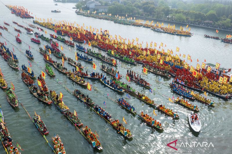 Kemegahan Festival Perahu Qintong 2026 di Qinhu