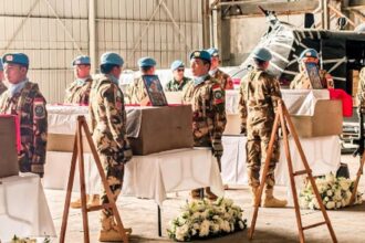 Pelepasan Jenazah Tiga Prajurit TNI oleh UNIFIL di Lebanon