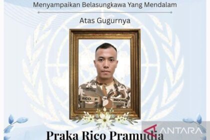 Qatar Sampaikan Belasungkawa atas Gugurnya Praka Rico di Misi UNIFIL
