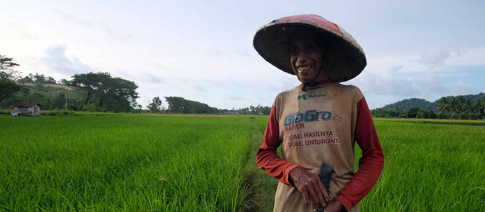Hamparan sawah di Bolaang Mongondow yang mulai menyusut