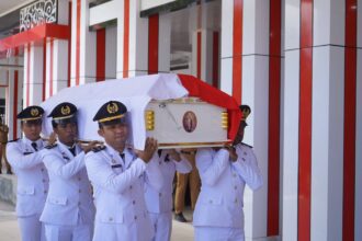 Bupati Sitaro Pimpin Upacara Persemayaman ASN yang Berjasa