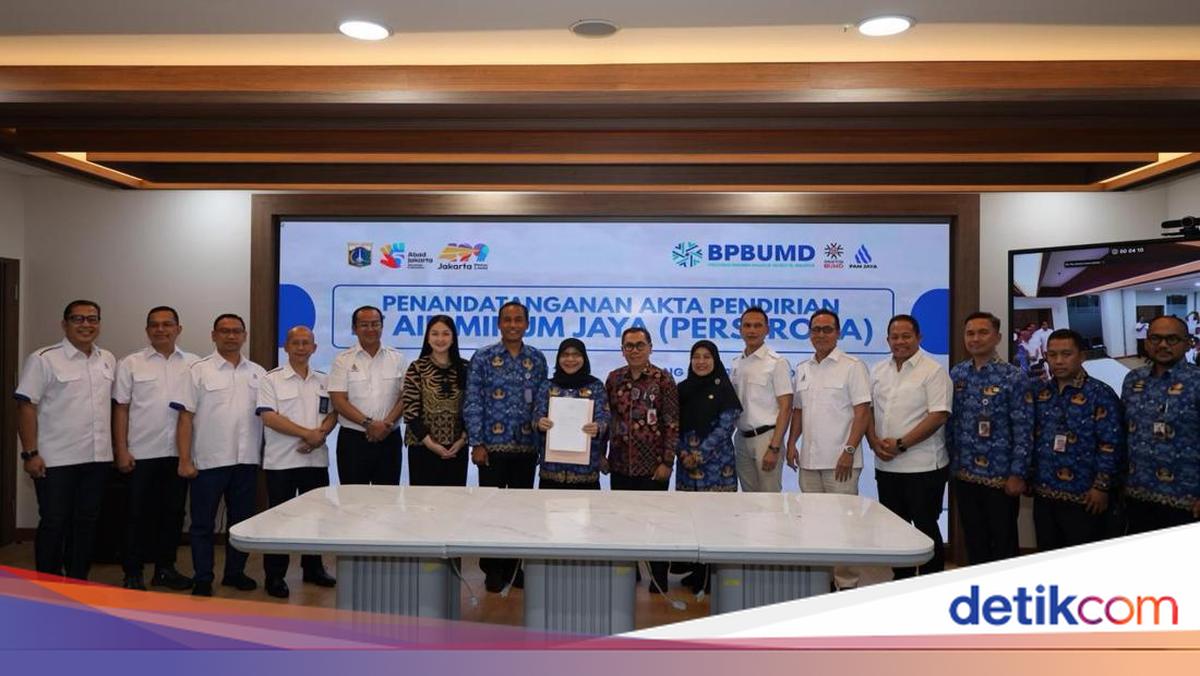 Akta Pendirian Perseroda PAM JAYA Ditandatangani Resmi