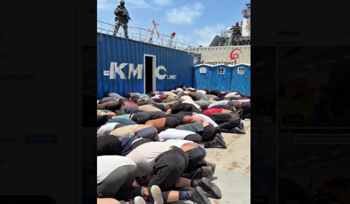 Aktivis Global Sumud Flotilla Diduga Disiksa di Tahanan Israel