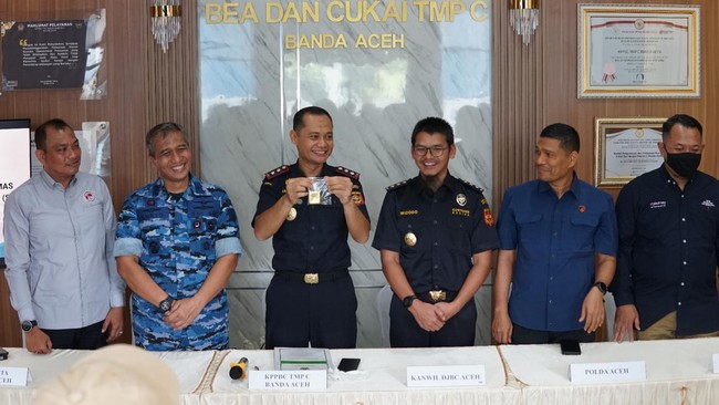 Bea Cukai Aceh Gagalkan Penyelundupan Emas 527 Gram ke Malaysia