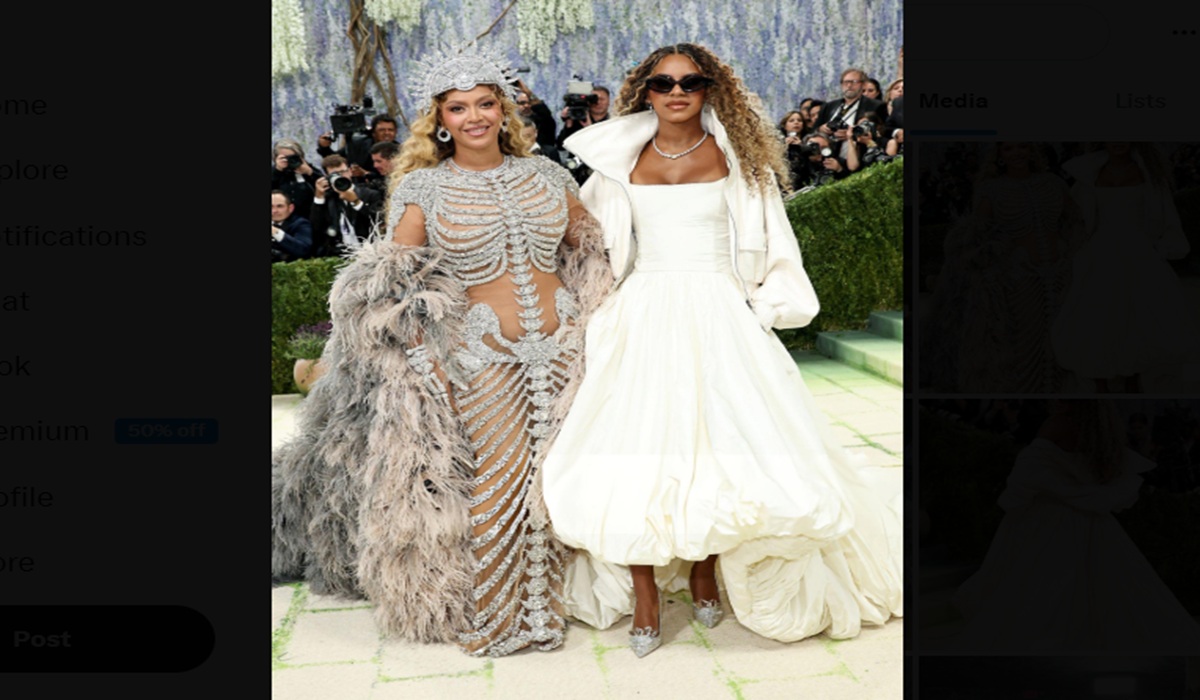 Blue Ivy Carter Meriahkan Debut di Met Gala 2026