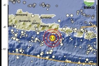 Gempa M5,1 Guncang Jember, Tidak Berpotensi Tsunami