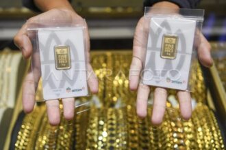 Harga Emas Antam Naik Rp30.000 Menjadi Rp2,799 Juta per Gram
