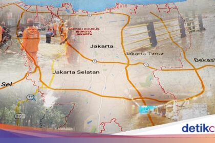 Hujan Deras dan Luapan Kali Krukut Genangi 12 RT di Jaksel