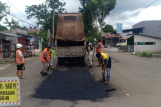Pemkot Kotamobagu lakukan perbaikan Jalan Zakaria Imban secara bertahap
