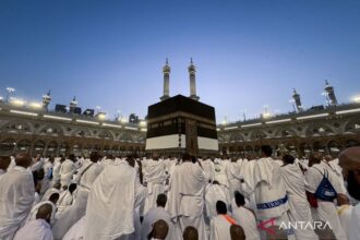 Jumlah Jamaah Calon Haji Indonesia Tiba di Makkah Capai 120.507 Orang