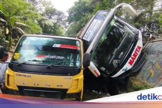 Kecelakaan Bus AKAP di Cianjur, 20 Penumpang Terluka