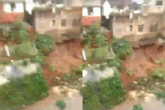 Longsor Tebing Sungai Ciliwung Depok Rusak Empat Rumah