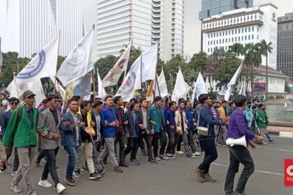 Mahasiswa Gelar Aksi di Istana dan DPR, 3.225 Aparat Disiagakan