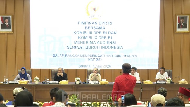 Pimpinan DPR RI Terima Audiensi Buruh di Hari Buruh