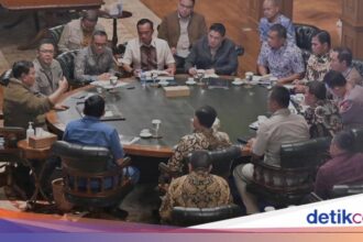 Prabowo Pimpin Ratas di Hambalang Bahas Aspirasi Buruh