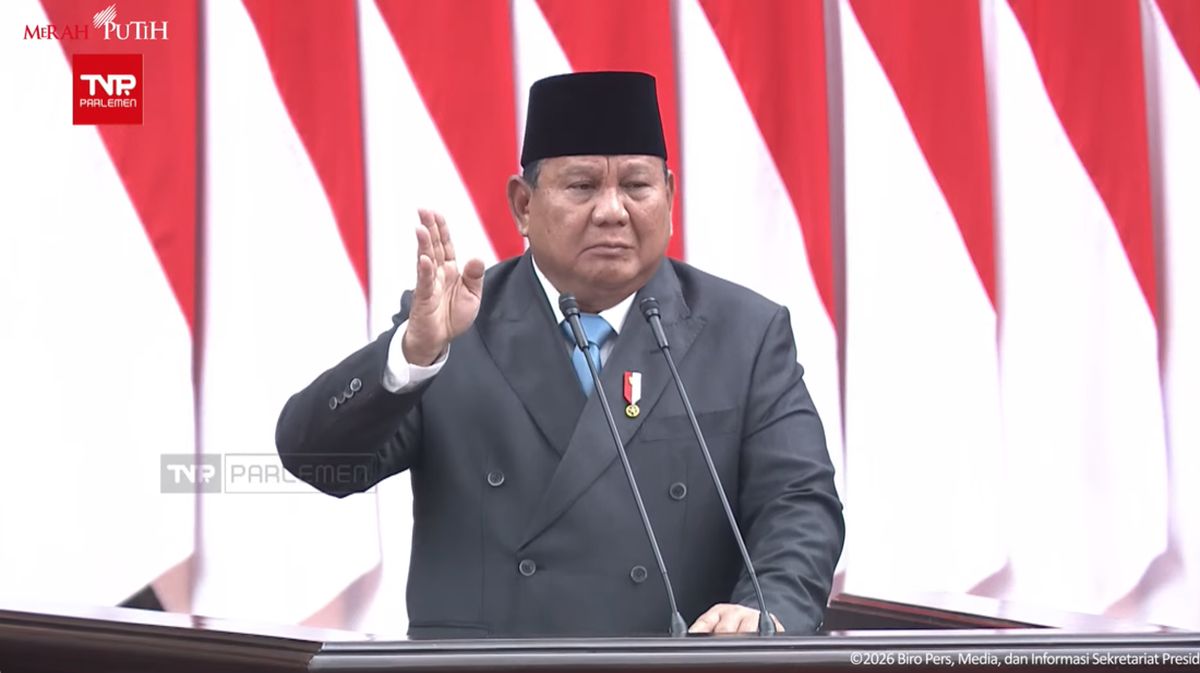 Prabowo Subianto Hadiri Paripurna DPR, Tegaskan APBN Alat Perjuangan