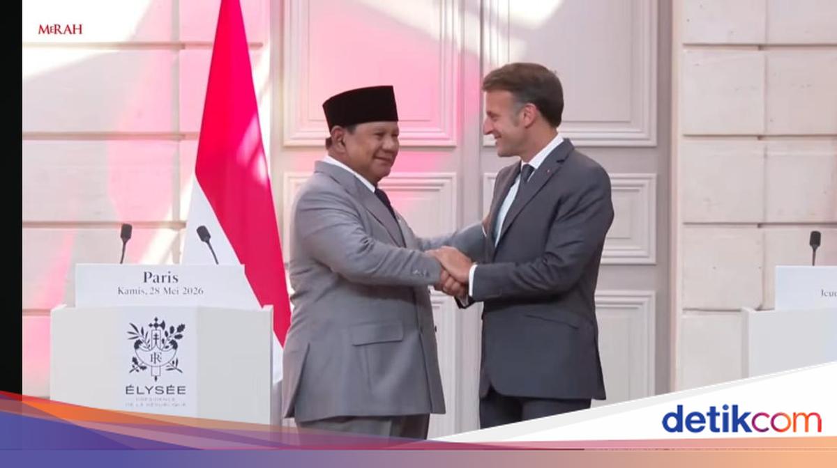 Prabowo dan Macron Bahas Pendidikan hingga Investasi di Paris