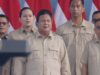 Presiden Prabowo Subianto Hadiri Peringatan Hari Buruh di Monas