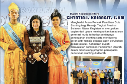 Bupati Sitaro Dukung Duta Stunting Sulut di Manado