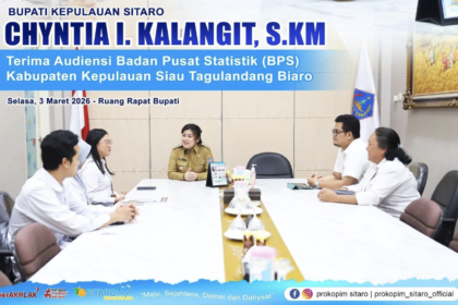 Bupati Sitaro dan BPS Perkuat Sinergi Data Statistik untuk Pembangunan Daerah
