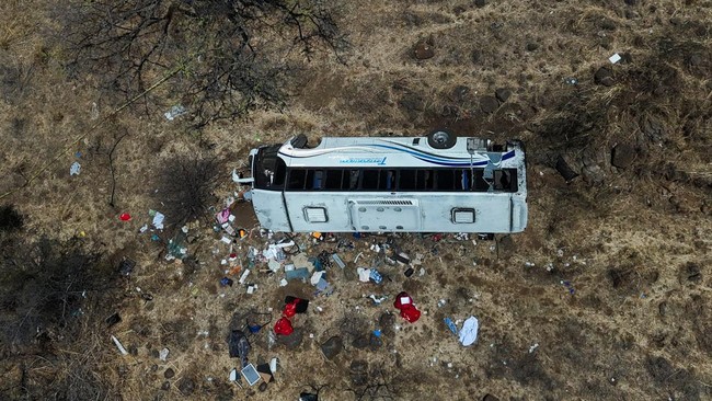Tragedi Kecelakaan Bus di Meksiko: 11 Orang Tewas