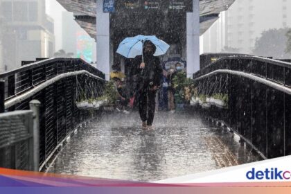 Waspada Hujan Lebat dengan Petir 2-8 Mei 2026, Ini Daerah Terdampak