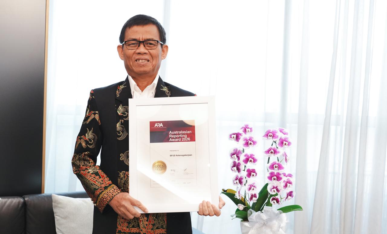 BPJS Ketenagakerjaan Raih Gold Award Dua Tahun Berturut-turut